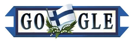 フィンランド独立記念Googleトップ